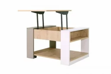 Стол-трансформер Хаски 13 Дуб Ирландский Мокко Белый