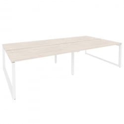 Рабочая станция на О-образном м/к ОНИКС О.МО-Д.РС-4.4.8 Денвер Светлый/Белый / ONIX O.MO-D.RS-4.4.8