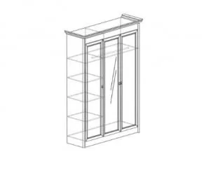 Трехстворчатый шкаф Флоренция 671 Дуб гарвард