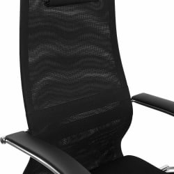 Кресло руководителя БРАБИКС ПРЕМИУМ Ултимате ЕКС-800 хром Черное / BRABIX PREMIUM Ultimate EX-800