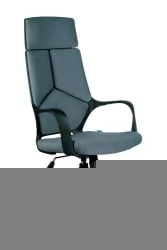 Кресло оператора Riva Chair 8989 (черный пластик) Серый