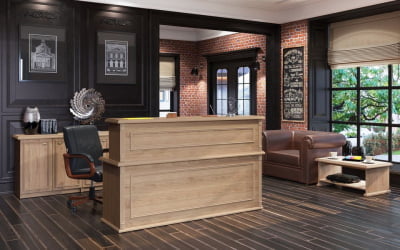 Стойка ресепшен RMS 200 Орех Даллас