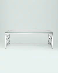 Журнальный стол БРУКЛИН 120x60 Серебро