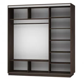 Шкаф-купе комбинированный Экспресс Трио Элемент 2100х2200х Дуб венге / 2100х2200h