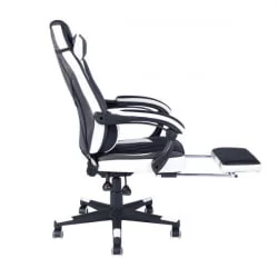 Геймерское кресло ТопЧаирс Вираге Черный-белый / TopChairs Virage