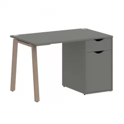 Стол письменный ХОМЕ ОФФИCЕ ВР.СП-3-118.1.А Металлик/Мокко металл / HOME OFFICE VR.SP-3-118.1.A