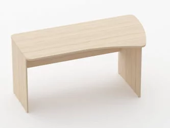 Стол эргономичный Глассй 1.12.16Пр Бук светлый / Glassy