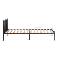 Односпальная кровать Bruno металл, 90*200 см, черный