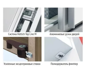 Шкаф-купе трехдверный Прайм 1800 Белое стекло/Белое стекло/Белое стекло Венге