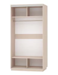 Шкаф-купе со стеклом Экспресс Хит Орхидея белая/Белый снег