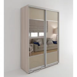 Шкаф-купе 2-х дверный Акцент-Дуэт КЛ 1000х600 Ясень шимо светлый