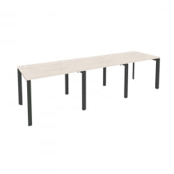 Рабочая станция на П-образном м/к ОНИКС О.МП-РС-3.1.8 Денвер Светлый/Антрацит / ONIX O.MP-RS-3.1.8