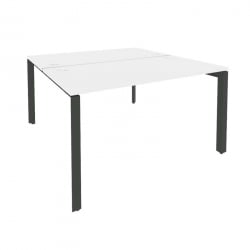 Рабочая станция на П-образном м/к ОНИКС О.МП-Д.РС-2.3.7 Белый Бриллиант/Антрацит / ONIX O.MP-D.RS-2.3.7