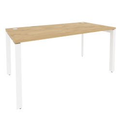 Стол рабочий на П-образном м/к ОНИКС О.МП-СП-4.8 Тиквуд Светлый/Белый / ONIX O.MP-SP-4.8