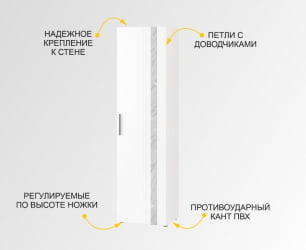 Шкаф-пенал (лев/прав) Николь 603.16