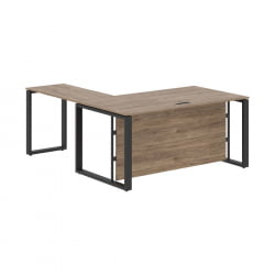 Стол с боковой приставкой ЕНИО ЕCТ 1619Х Кария Пальмира/Антрацит / ENIO ECT 1619H