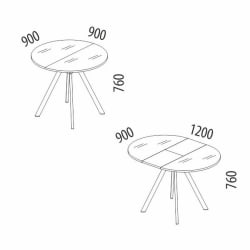 Обеденный стол Орфей 51 (02) Мрамор бежевый