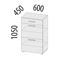 Тумба для обуви Тиффани 47.11.1 Сосна Астрид Мелинга