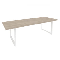Стол переговорный на О-образном м/к ОНИКС О.МО-ПРГ-25 Дуб Аттик/Белый / ONIX O.MO-PRG-25