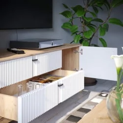 Набор мебели для гостиной Бари №1 Дуб Золотой Белый