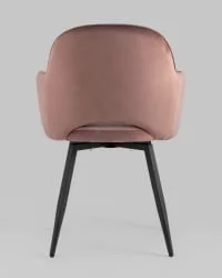 Стул Венера вращающийся велюр Пыльно-розовый