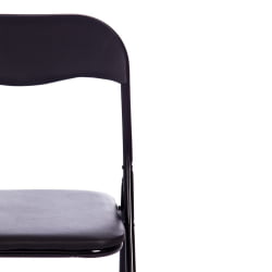 Складной стул FOLDER 2 (mod. 2009A) / 1 шт. в упаковке пластик/металл/эко кожа, 45 х 46 х 78 см , Black (Черный) / Black (Черный)