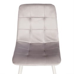 Мягкий стул CHILLY (mod. 7094-1) вельвет/металл, 44,5х52,5х86 см, pink (розовый) HLR39 / натуральный