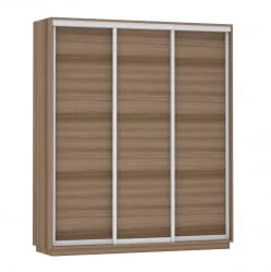 Шкаф-купе трехдверный Экспресс Трио Элемент 1800х2400х Ясень шимо тёмный / 1800х2400h