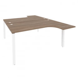 Рабочая станция на П-образном м/к ОНИКС О.МП-Д.СА-4 Дуб Аризона/Белый / ONIX O.MP-D.SA-4