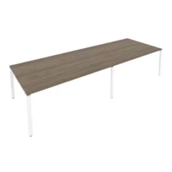 Переговорный стол (2 столешницы) Метал Сйстем Б.ПРГ-2.5 Вяз/Белый / Metal System