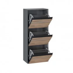 Прихожая в коридор современная Флекс №1 Оникс Серый Вяз дымчатый