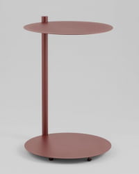 Журнальный столик Сиара металл бордовый / Siara