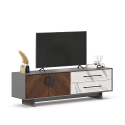 Тумба ТВ 1800 Вилена ЛД 138.140.000 Оникс Серый/Орех/Монте белый