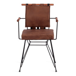 Стул PRIX (mod. 291) металл/экокожа, 53 x 57 x 80.5 см, brown (коричневый) PY-291