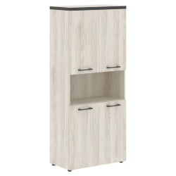 Шкаф с 2-мя комплектами глухих малых дверей и топом THC 85.4 Сосна Эдмонд