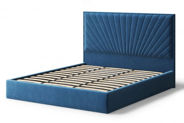 Кровать Леона, 2000кс1800 мм, синий / 2000x1800