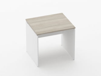 Стол прямой Дека ЛДСП каркас 75.07.08 Дуб Сантана светлый/Белый / Deka