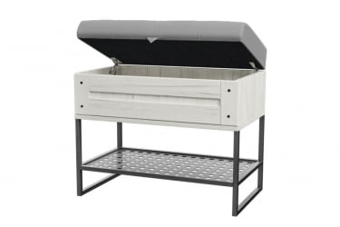 Банкетка 600 Сидней ЛД 672.060.000 Дуб Крафт Белый Серый