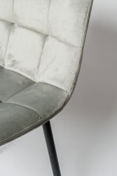 Мягкий стул OKC 1225 серый вельвет G-062-39