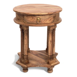 Круглый стол из дерева Бомбей - 1149 палисандр, 45*45*60 см, Natural tinted (натуральный тонированный)