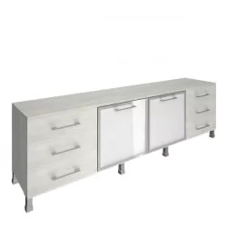 Тумба модульная четырехсекционная ЙАЛТА ЛТ-ТС 4.2Р Снежная Патина / YALTA LT-TS 4.2R