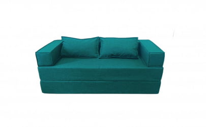 Диван прямой бескаркасный Хит (Berhouse) Цвет фасада: Азур; Тип: Прямой; Материал фасада: Рогожка