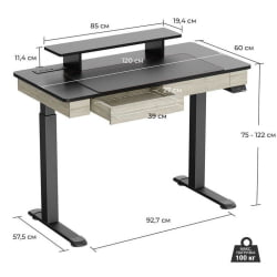 Письменный стол EUREKA ERK-ED-I47-OG