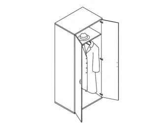 Шкаф офисный ГБ-2 франц. орех