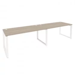 Рабочая станция на О-образном м/к ОНИКС О.МО-РС-2.4.8 Дуб Аттик/Белый / ONIX O.MO-RS-2.4.8