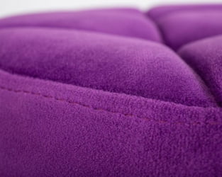 Табурет барный ДОБРИН БРУНО БЛАCК (фиолет велюр (МДЖ9-58)) 2 шт / DOBRIN BRUNO BLACK (MJ9-58))