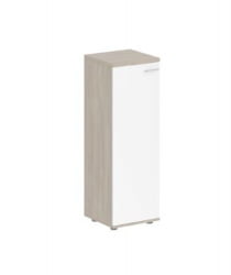 Шкаф средний левый Сигма СГ.814.ОД.ВХ.Л Дуб темный Белый / Sigma SG.814.OD.WH.L