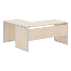 Угловой компьютерный стол КСТЕН-КП КСКПCТ 1615 Р Бук Тиара Серый / XTEN-QP XQPCT R