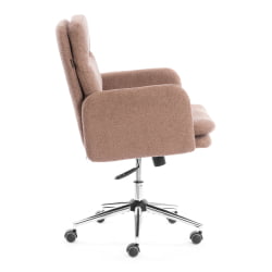 Кресло Довер хром букле, коричневый, барни кокоа / Dover barni cocoa