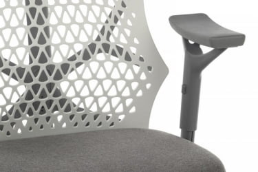 Кресло Его А644 Белый/Серый / Ego A644